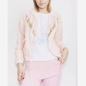 NWT Generation Love Quincy Windbreaker Pink Chevron Zip Up Jacket